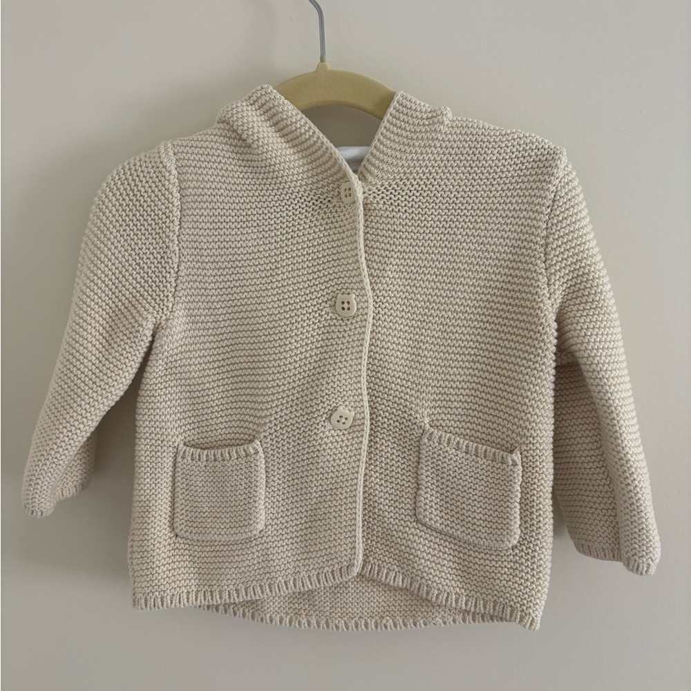 GAP Baby Bear Cardigan French Vanilla